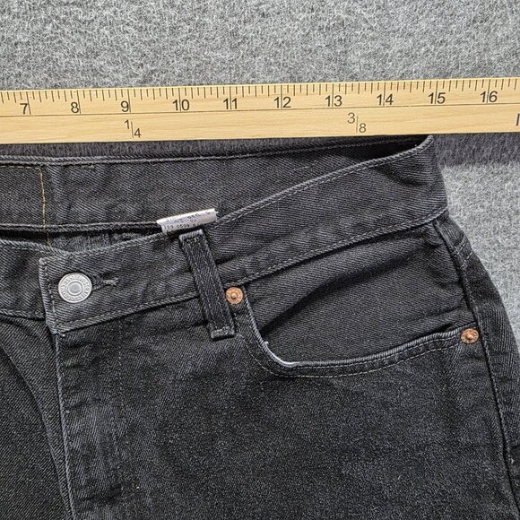 Levis 560 Jeans Womens 12 Black Loose Fit Straight Leg High Rise Denim Classic - Picture 6 of 9